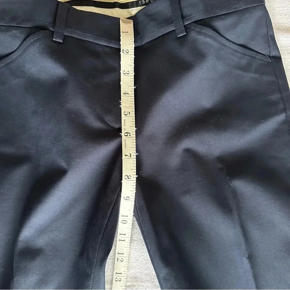 Theory Pants Womens Small Low Rise Boot Cut Navy Capsule Minimalist Office - Picture 7 of 13